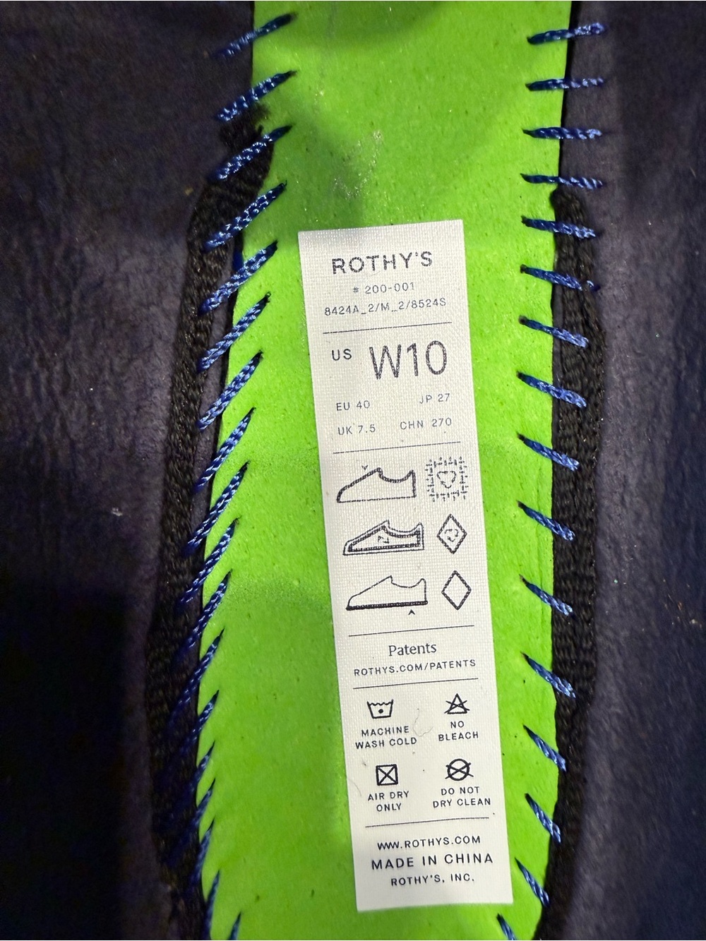 Rothy's Double Bit Loafer Mule size 10 black - Picture 3 of 5